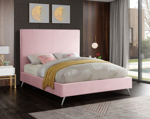 Jovina Velvet Bed in 4 Color Options