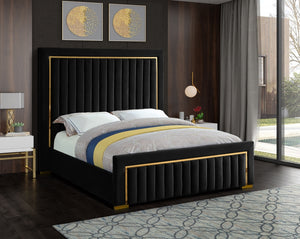 Dolan Velvet Platform Bed in 4 Color Options