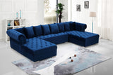 Preston Tufted Velvet Sectional in 5 Color Options