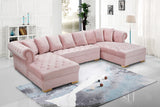 Preston Tufted Velvet Sectional in 5 Color Options