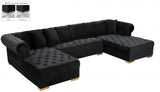 Preston Tufted Velvet Sectional in 5 Color Options