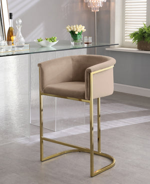 Doug Contemporary Velvet Stool in 5 Color Options
