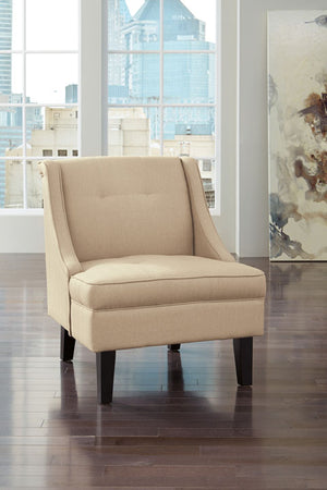 Clarin Accent Chair with Slope Arms in Blue, Cream or Grey