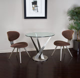 Crystal Round Glass Dining Table in 3 Glass Top Sizes