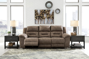 Stony Reclining Living Room Collection in Fossil or Chocolate