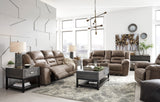 Stony Reclining Living Room Collection in Fossil or Chocolate