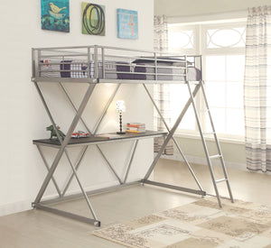 Hilliard Workstation Loft Bed in Twin or Full