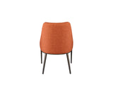 Senna Curved Back Dining Chair with Tapered Steel Legs