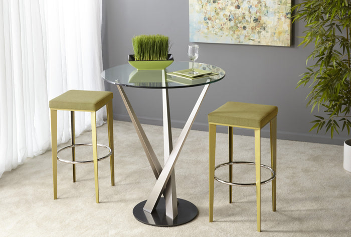 Gus Square Backless Stool in Counter or Bar Height