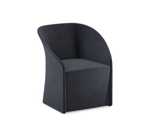 LaPorte Upholstered Dining Chair with Hidden Casters