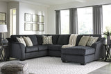 Manor Slate Fabric Sectional