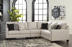 Helen Contemporary Fabric Sectional
