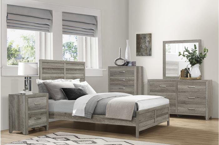 Manila Rustic Bedroom Collection in Weathered Grey