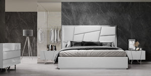 Christina Modern Bedroom Collection in White or Grey