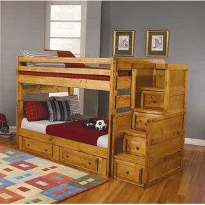 Full over Full Bunk Bed with Optional Under Bed Storage