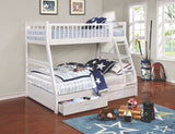 Cooper Twin over Full Bunk Bed with Storage in 5 Color Options