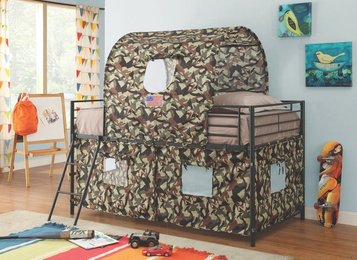 Camouflage Tent Loft Bed
