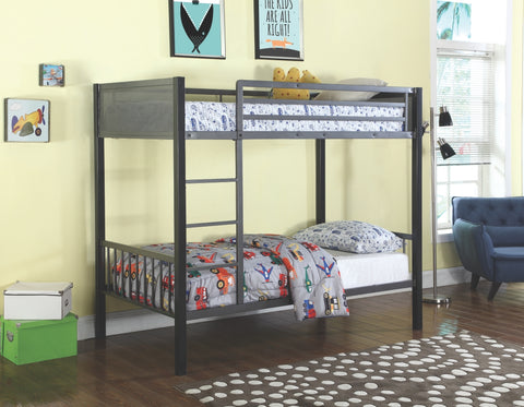 Meryl Metal Bunk Bed in Twin/Twin or Twin/Full