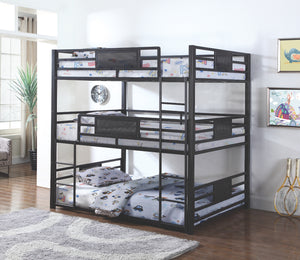 Roger Triple Bunk Bed in Twin or Full Size