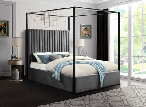 Contemporary Canopy Bed in 3 Color Options