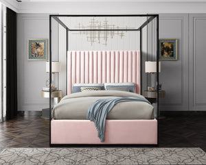 Contemporary Canopy Bed in 3 Color Options