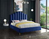 Lynette Velvet Platform Bed in 4 Color Options