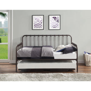 Twin Metal Day Bed with Pop-up Trundle in 3 Color Options