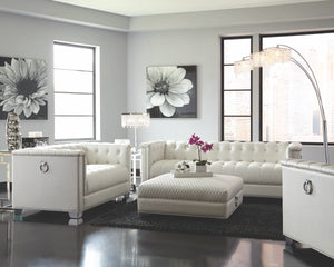 Viviana Glam Living Room Collection in White