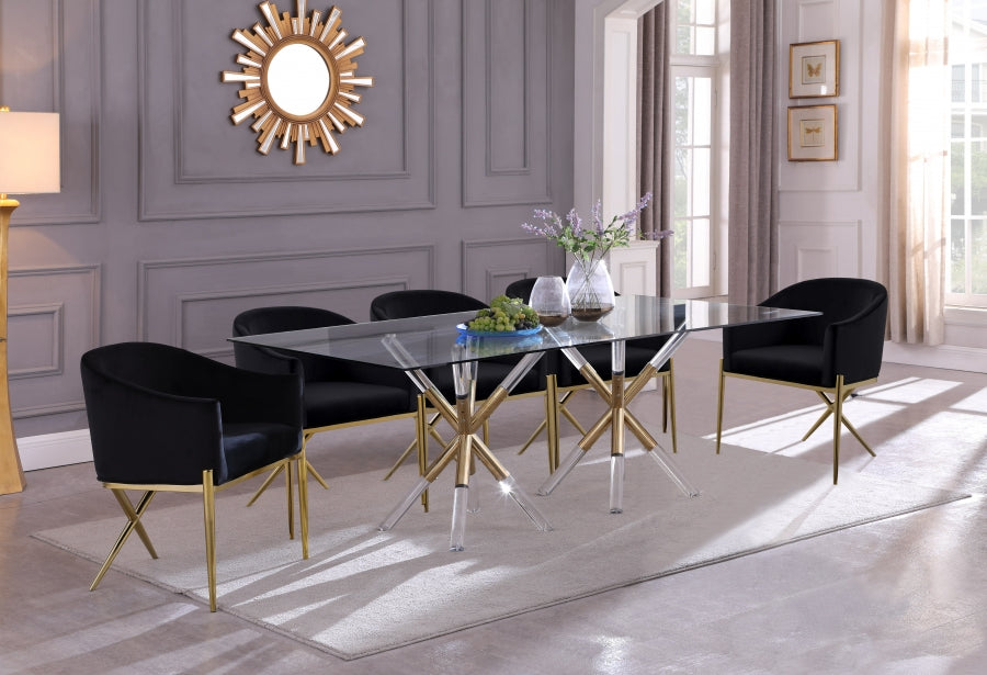 Medina Acrylic Dining Table in Round or Rectangular