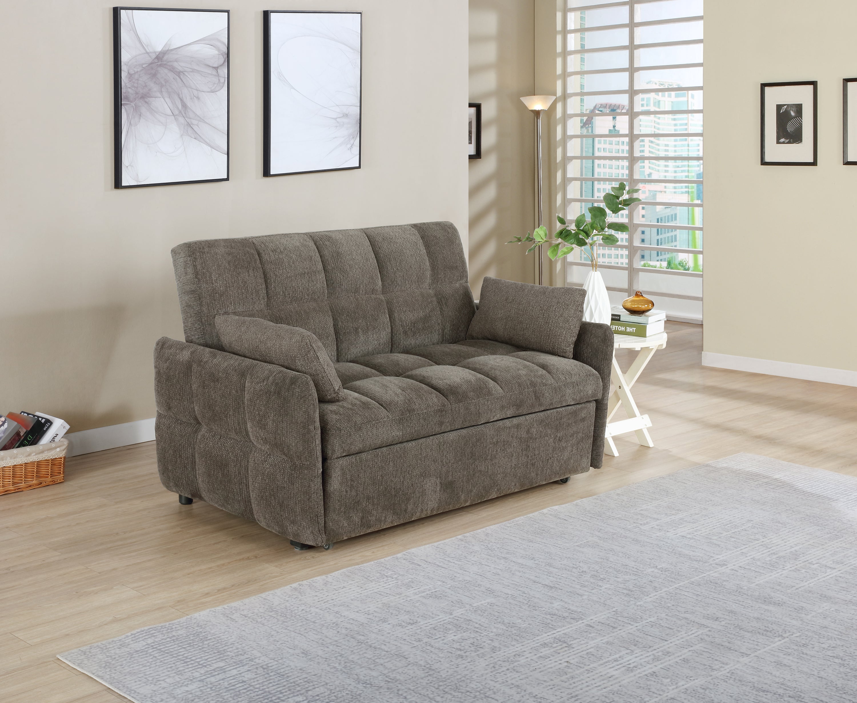 Colton Fabric Convertible Sofa Sleeper