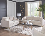 Liza Beige Living Room Collection with Arched Arms