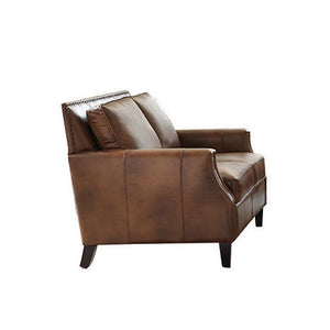 Soto Mottled Brown Leather Living Room Collection