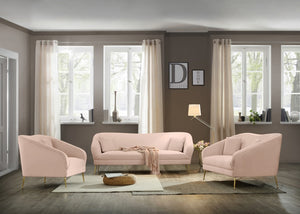 Hermine Velvet Living Room Collection in 5 Color Options