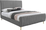 Zelda Velvet Platform Bed in 4 Color Options