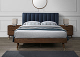 Vanessa Mid Century Platform Bed in 3 Color Options