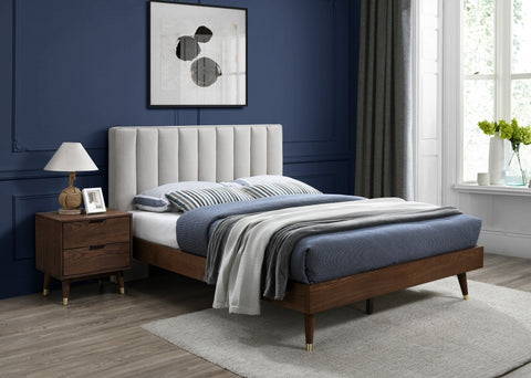 Vanessa Mid Century Platform Bed in 3 Color Options