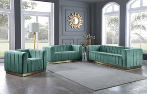 Melvin Velvet Living Room Collection in 7 Color Options