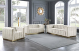 Melvin Velvet Living Room Collection in 7 Color Options