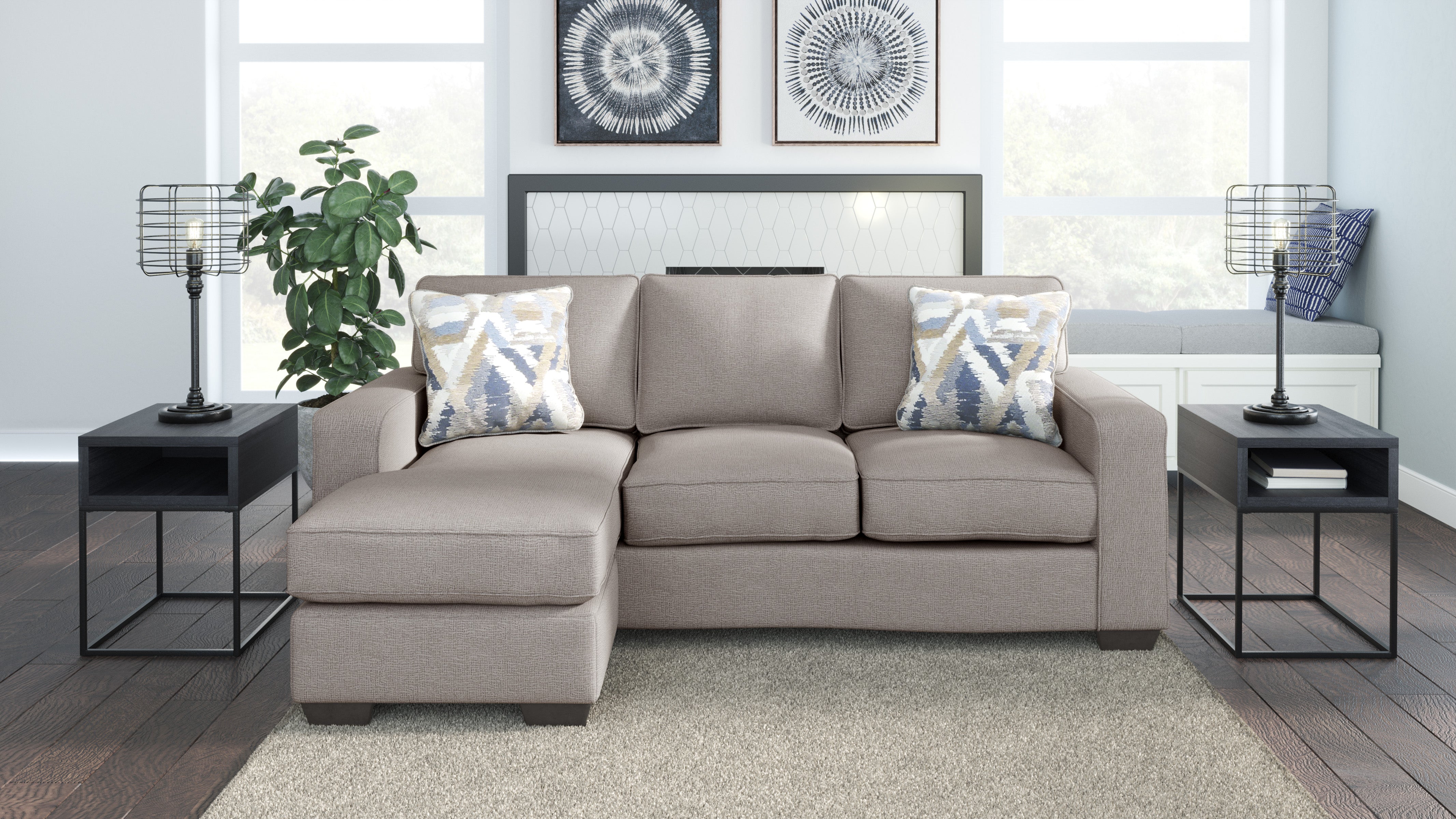 Ralph Fabric Living Room Collection in 2 Color Options