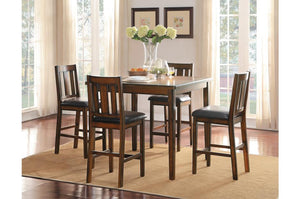 Delaware 5 Piece Counter Height Set