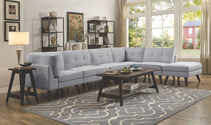 Chelsea Grey Tufted Modular Sectional