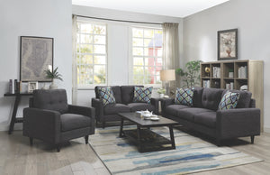 Watson Grey Fabric Living Room Collection