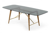 Kipp Smoked Glass Dining Table