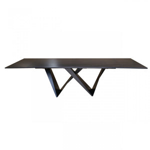 Modern Ceramic Extendable Dining Table in Black or White