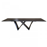 Modern Ceramic Extendable Dining Table in Black or White