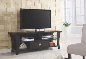 Cappuccino 60" TV Stand with Tapered Legs