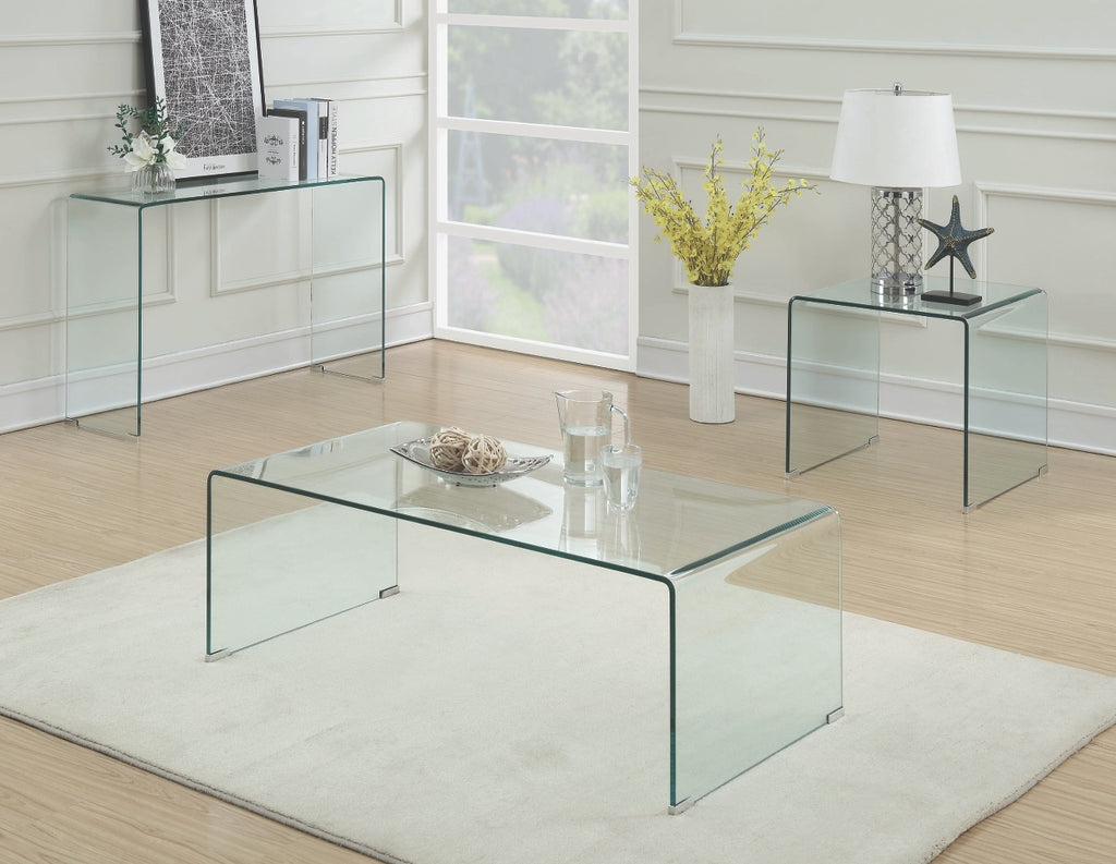 Kean Glass Occasional Table Collection