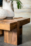 Rustic Square Block Coffee Table