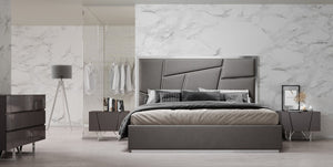 Christina Modern Bedroom Collection in White or Grey