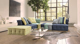 Modern Modular Multicolor Fabric Sectional